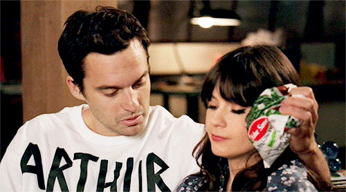 youcantmakeme:  New Girl Rewatch - Cute Nick and Jess moments - Halloween 02x06  You should be with 