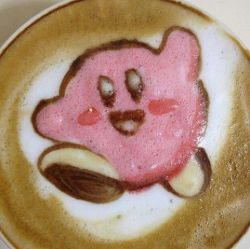 iheartnintendomucho:  Kirby Latte art Follow