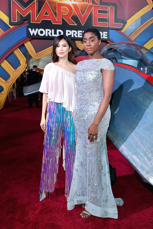 GEMMA CHAN, LASHANA LYNCH‘Captain Marvel’ World Première, California (March 4, 2019).