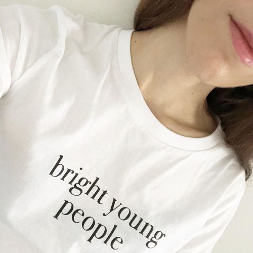 I took so many photos of me wearing #brightyoungpeople ✨ but I discarded almost all of them… so plea