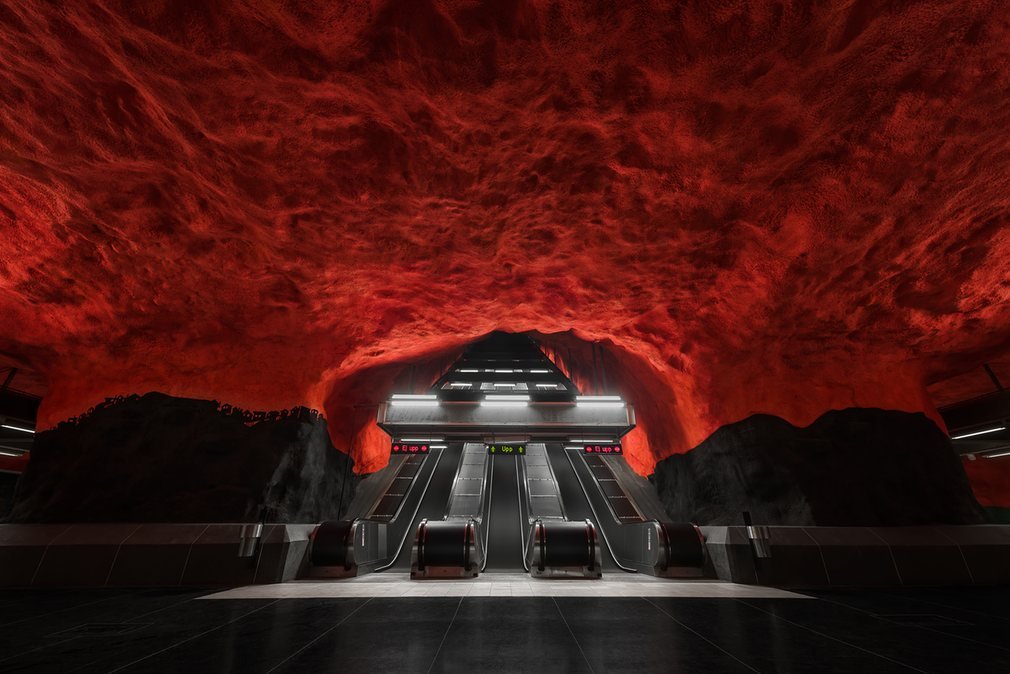 Удивительное шведское метро (фото)