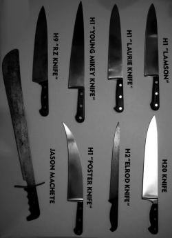 xmorbidintoxicationx-deactivate:  Knives used by Micheal Myers  