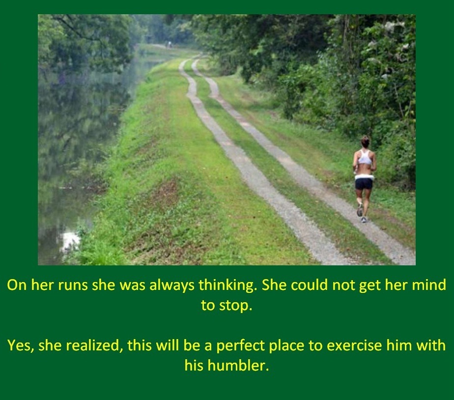 On her runs she was always thinking. She could not get her mind to stop.Yes, she
