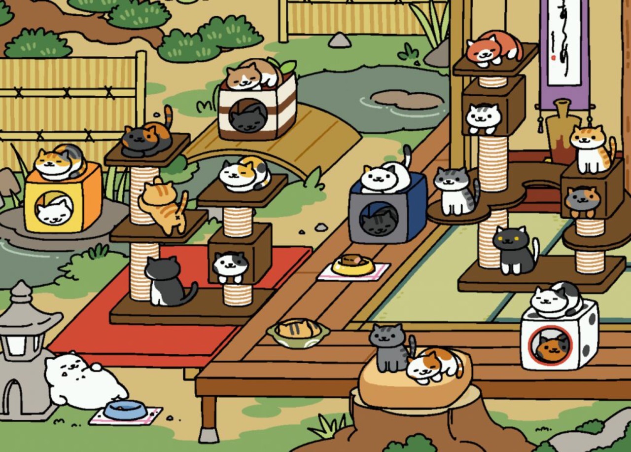 Поиграй в игру котиков. Неко Atsume. Neko Atsume Cats. Neko Atsume: Kitty Collector. Neko Atsume кот.