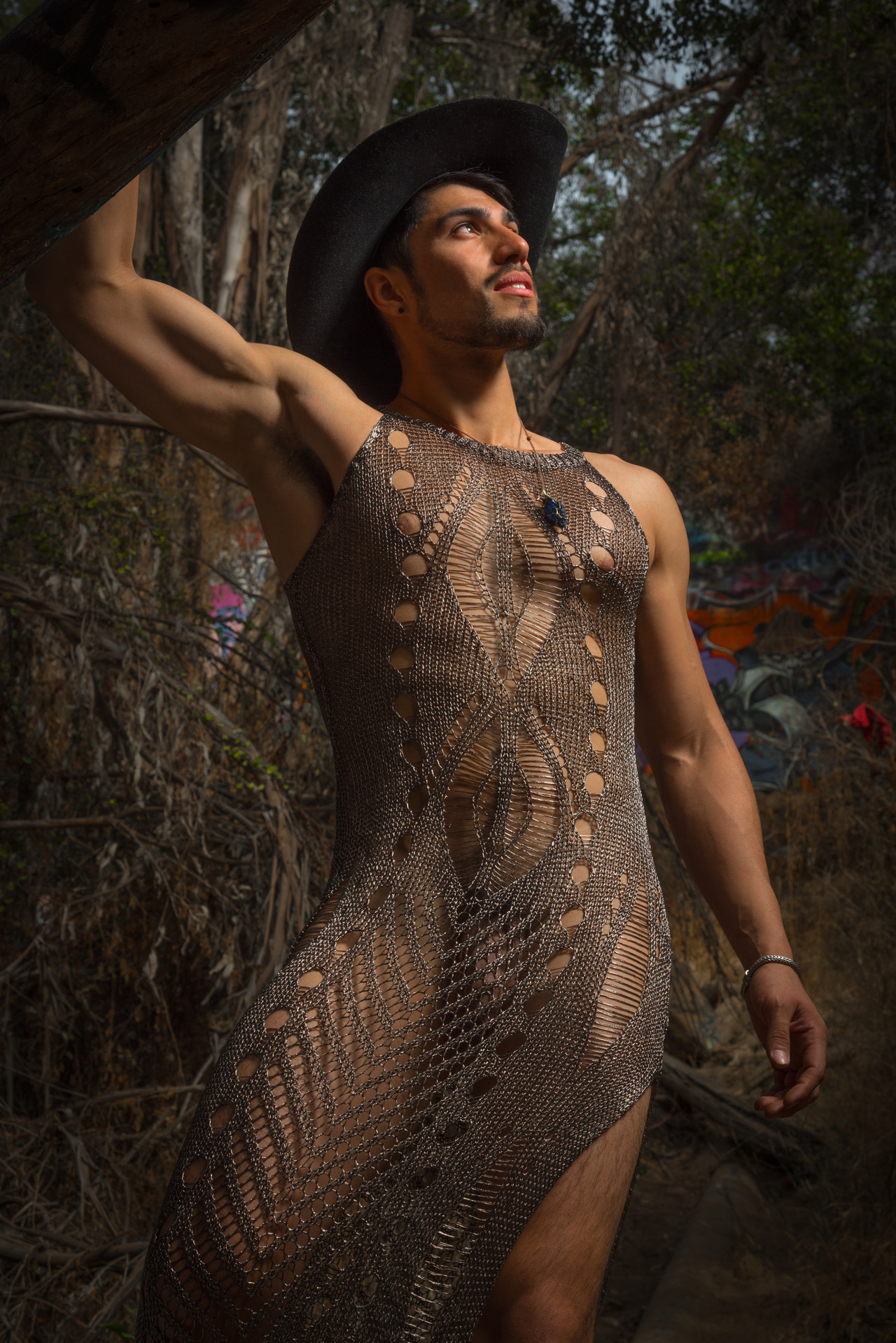 ohthentic:  sportypantyhose:  hardtothetouch:Jose at the abandoned ranch Mhh!  Oh