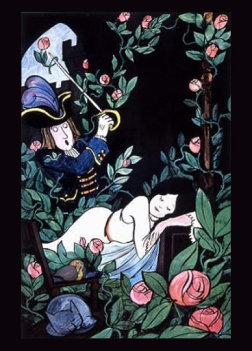 Tomi Ungerer, illustrations for the series Children’s poster: Sleeping Beauty, Cinderella, Little Re