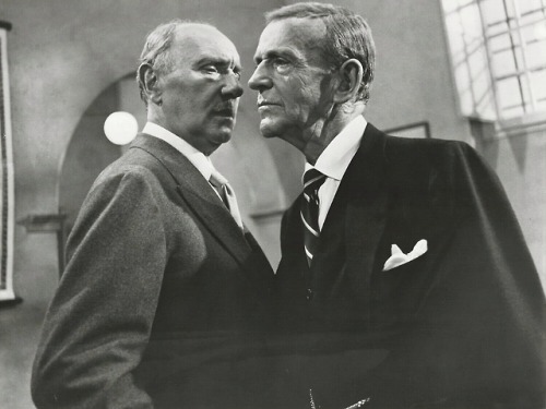 Fred Astaire and Ralph Richardson for Midas Run, 1969