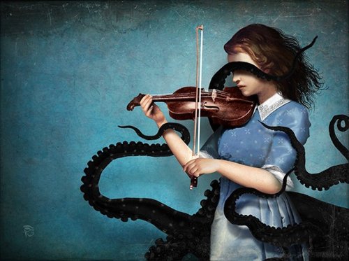 Christian Schloe (Austrian, b. Salzburg, Austria) - Sonata   Digital Arts: Paintings