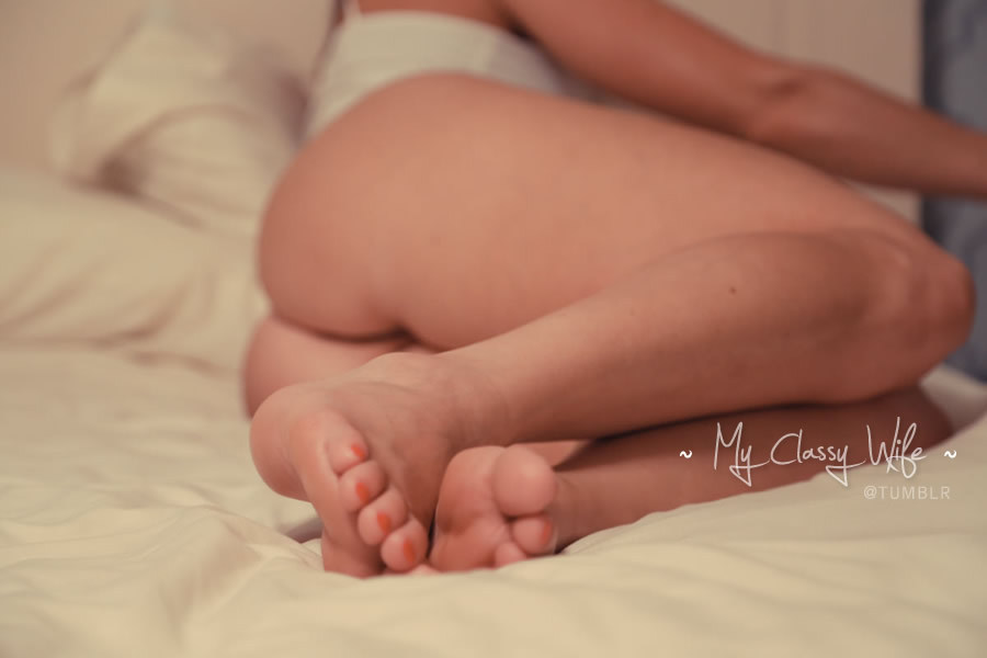 myclassywife:  A little something for everyone. For the feet lovers, ass lovers,