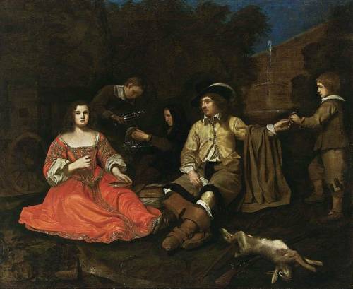A Hunting Company Resting by Michael Sweerts,c. 1651