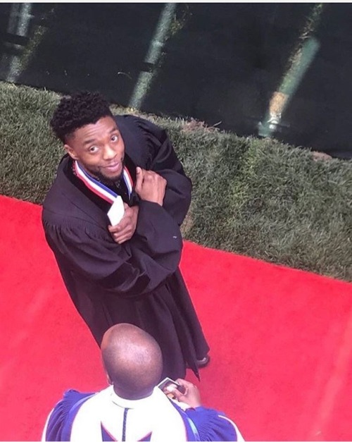 lickmetilllicecreammmm: ruinedchildhood: Photos of Chadwick Boseman still enjoying Wakanda Forever&h