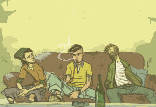 bloochikin:Hipster Eds colored