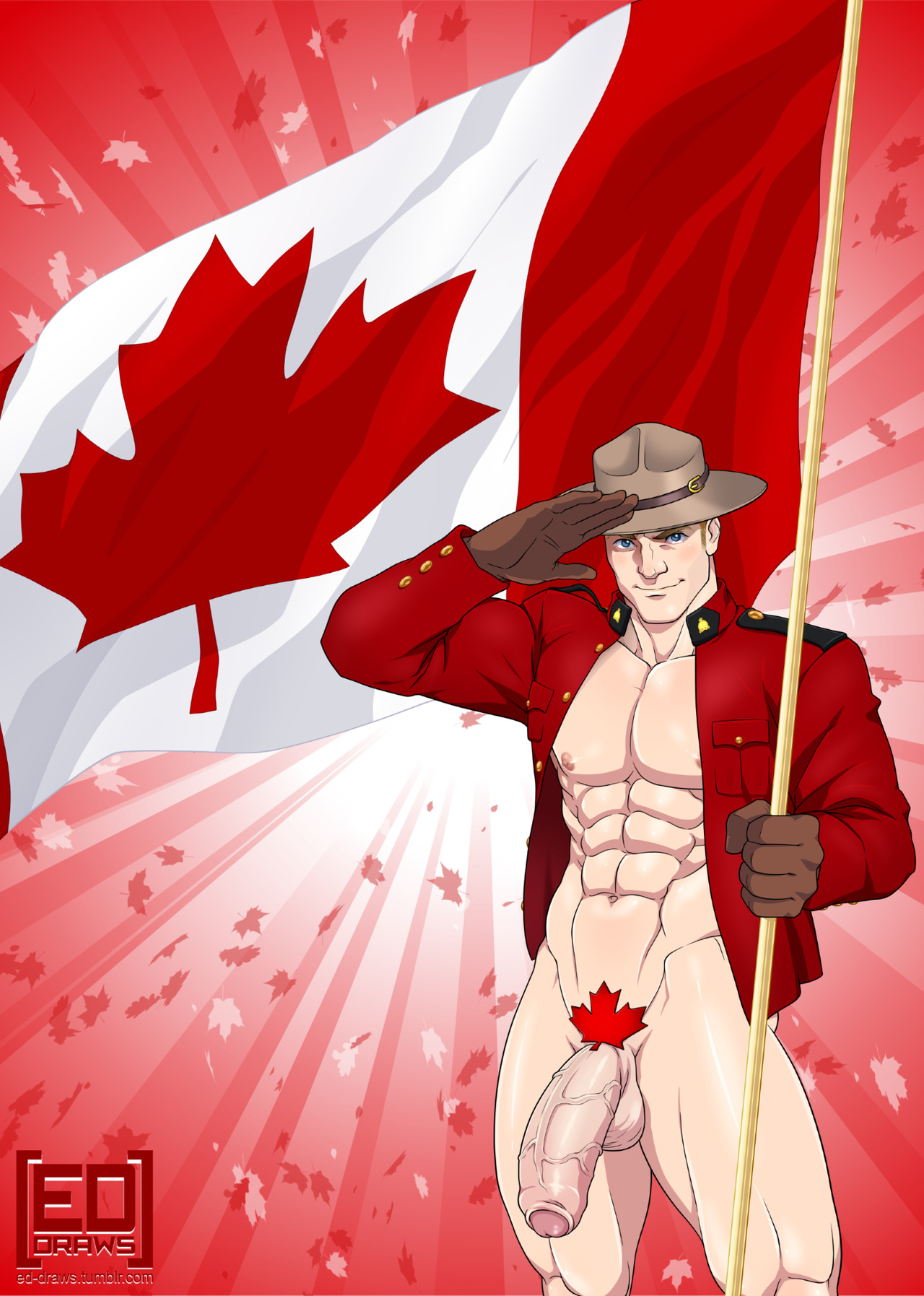 ed-draws:  🇨🇦 Happy Canada Day 🇨🇦*fan art of @byronpowerart​ OC Bareback