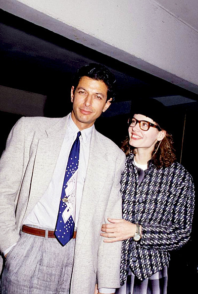 cydoniadreamland: mabellonghetti: Geena Davis and Jeff Goldblum red carpet looks from 1986 to 1990 omg yess 