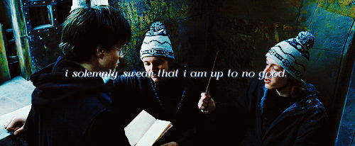 simplypotterheads:  When you’re done, just give it a tap and say, “Mischief Managed”.
