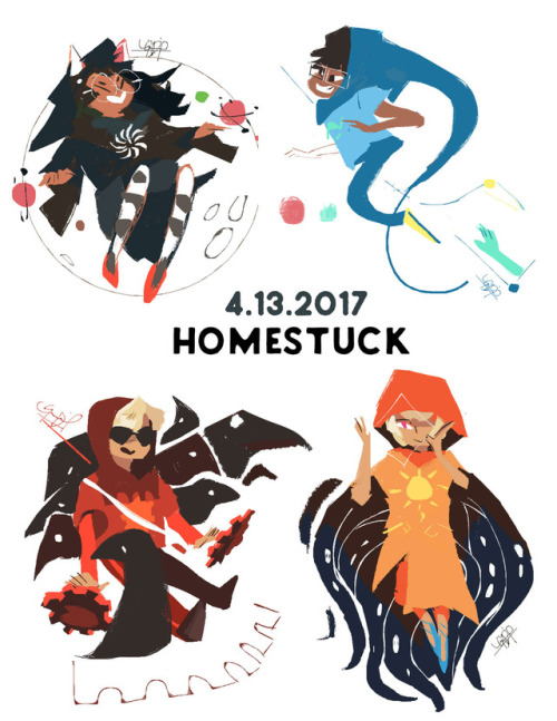 Happy 8th birthday homestuck! It’s been a whole year since you ended! but I still love you to bits.