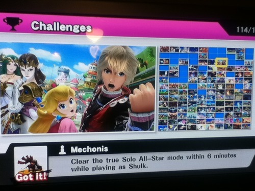 Knocked out another Smash Bros Challenge