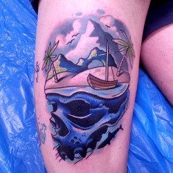 thievinggenius:  Tattoo done by Bartek Kos.