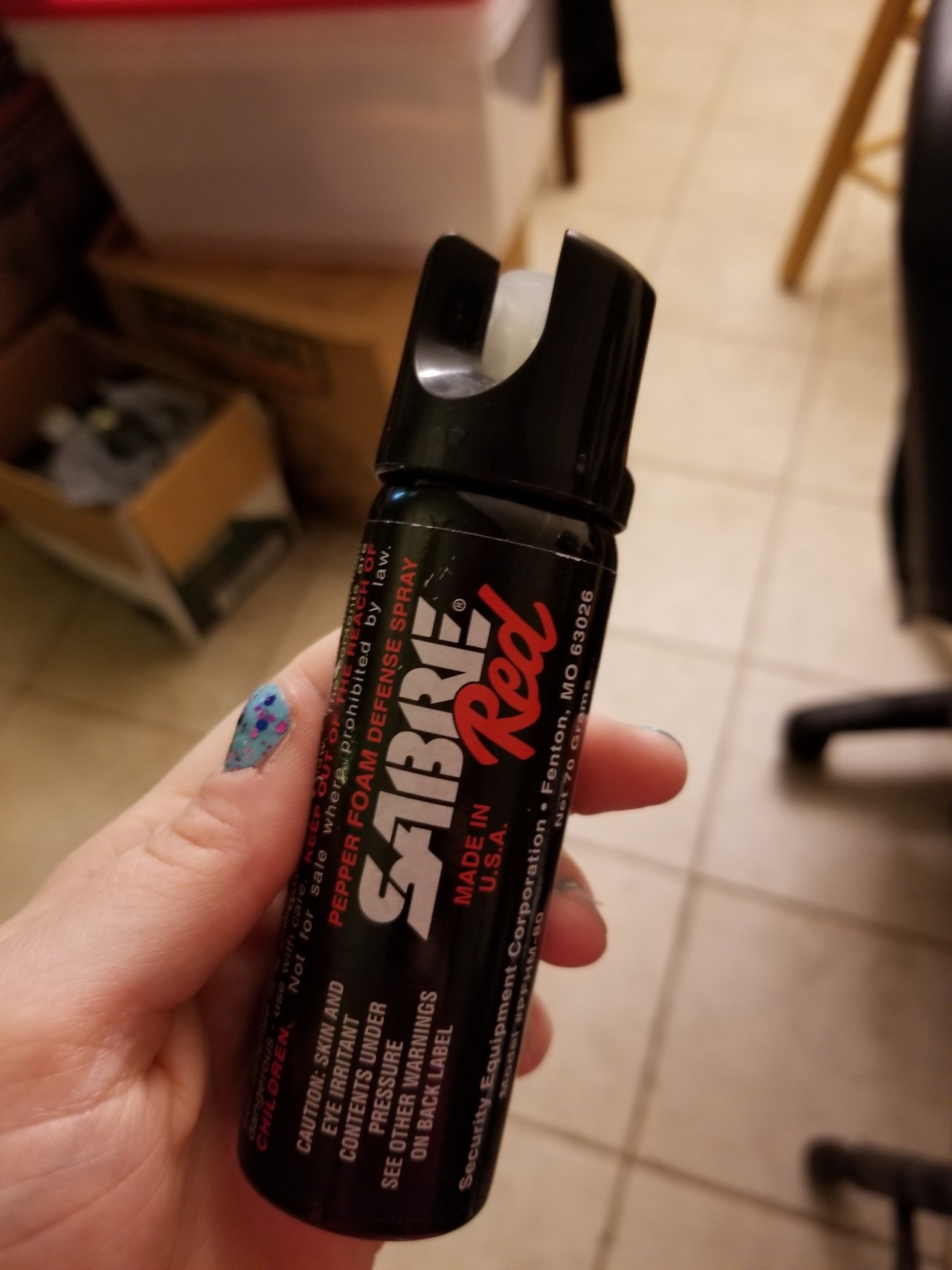 glitchyspecter:My dad got me some pepper spray, little did I know it was satan’s