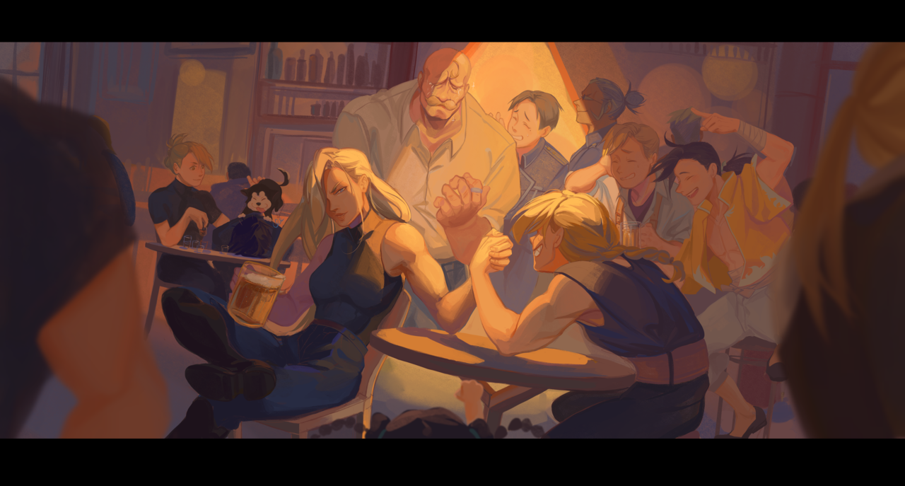 hanromi: FMA After the fight - Wrestle!! A more lighthearted scene featuring the