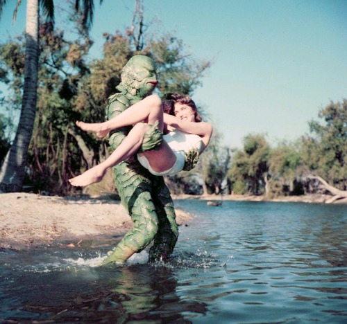 boomerstarkiller67:  Ben Chapman and Julie Adams - Creature from the Black Lagoon (1954) 