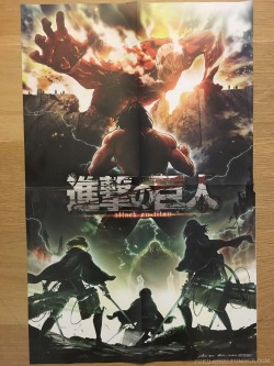 My SnK season 2 key visual poster just arrived! Now I’m actually prepared for April 2017, haha.