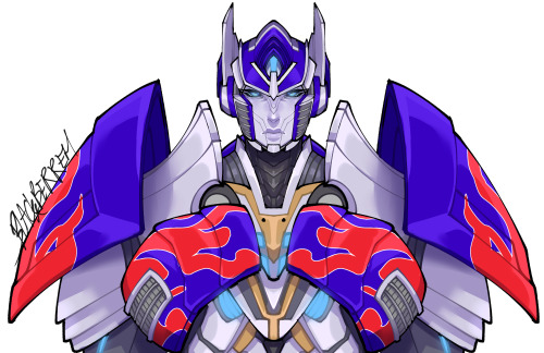 blackberreh-art:Redesigned Bayverse Optimus on my day off  Tried to make him simpler/a lil more like