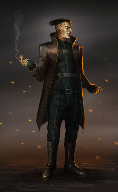 Final sketch of space pirate