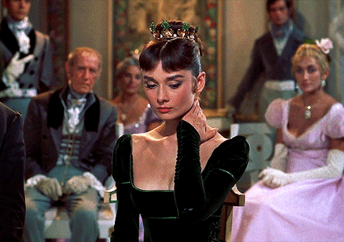 rosies:Audrey Hepburn as Natasha Rostova inWAR AND PEACE (1956)