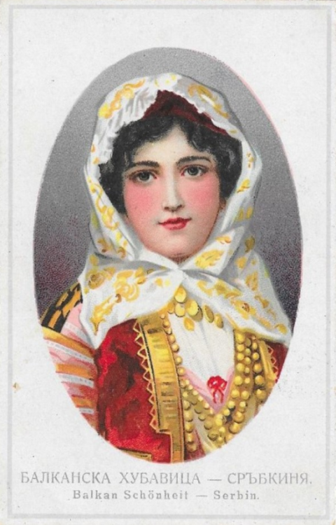 sorryzorri:  lilium-bosniacum: Balkan Beauty - 1919 postcards // Serbian, Greek, Bulgarian, Romanian