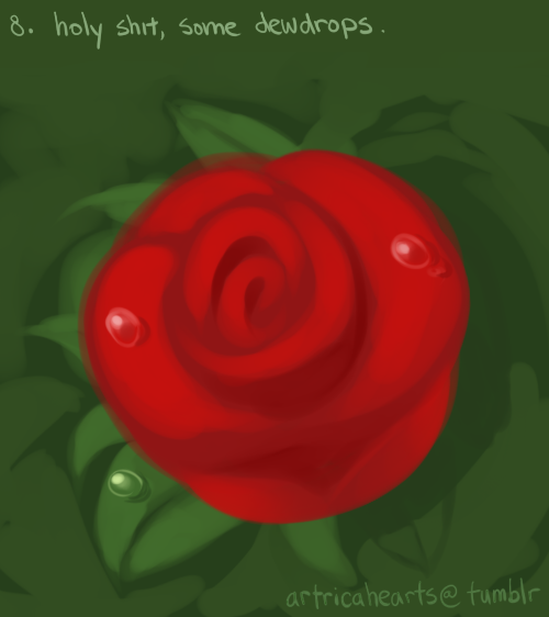 artricahearts:    Sorry for the lack of decent updates! Here’s a quick tutorial I whipped up from a thing I’ve been working on. Painting roses simplified! (They’re actually a breeze to draw)  