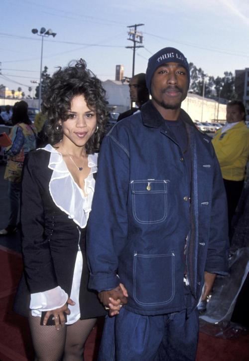 twixnmix:Rosie Perez and Tupac Shakur arriving at the Soul Train Music Awards at the Shrine Auditori