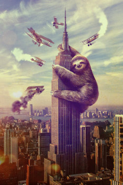 pleatedjeans:  slothzilla by Dan Lachman 