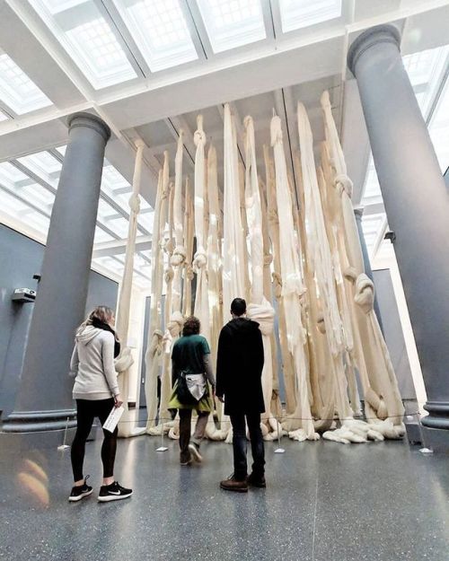 Only one week remains to see how Cecilia Vicuña’s site-specific installation links the quipu, an anc
