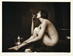  Smoking nude, Karoly Demeter De Semeria.