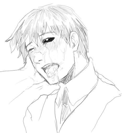 kelaruj:  kaneki staving off hunger with jizz it’s from a human body so it should