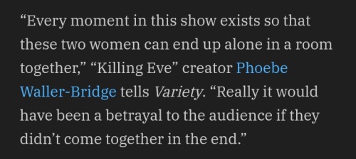 reputation2017:this quote will always sum it up. the point of killing eve. that was it. eve and vill