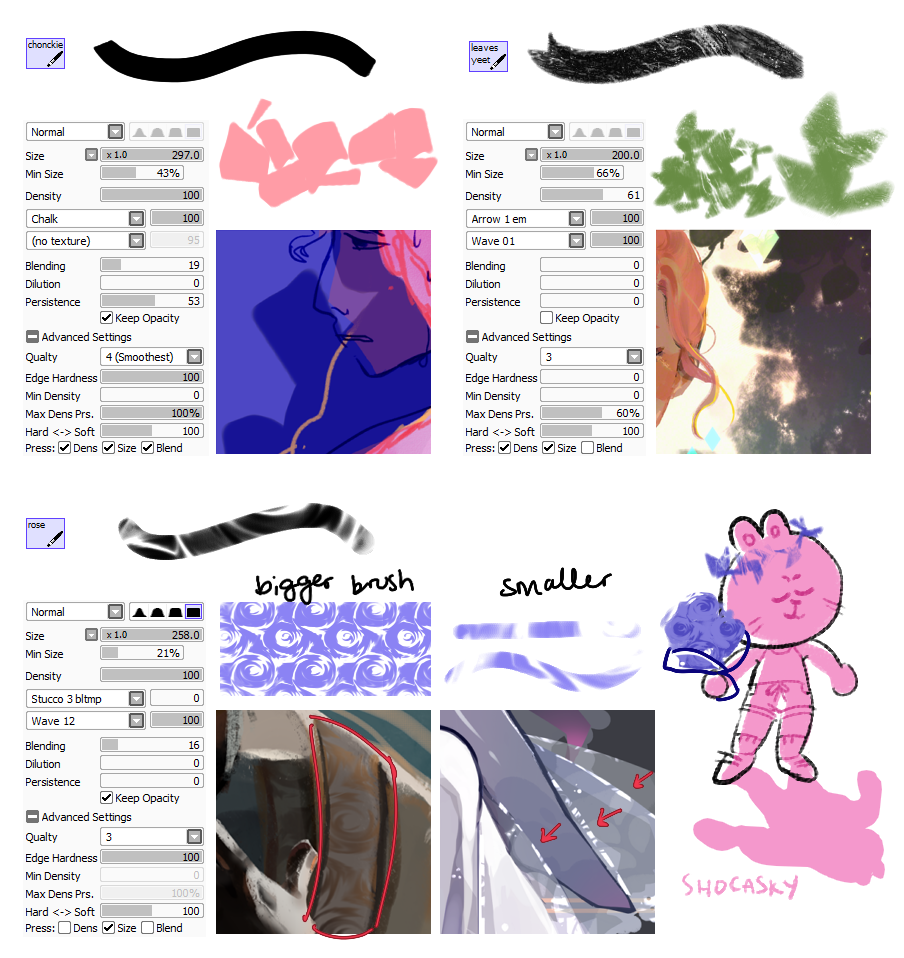 Paint Tool Sai Brushes Tutorials Shocasky Nobody Asked But I Thought Id Share My
