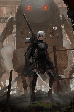 yagaminoue:A painting for the upcoming Nier