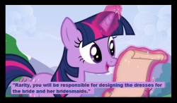 mlp-alternate-scenario-series:  Alternate Scene from Season 2: Episode 25 “A Canterlot Wedding - Part 1” Removed for being “too much” but brought back…Let me remind everyone this series is rated “PG-13”  XD!!! Rofl.
