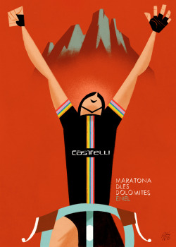 riccardoguasco:  6 of 30 posters for “Maratona dles Dolomites - Enel” Complete series here  Riccardo Guasco 2016 