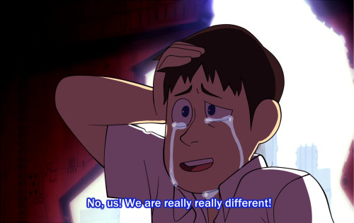 chrismcfeely:  dante-shallucination:  “We need to talk” Steven Universe/Evangelion X-overPart 1  Get in the fucking giant woman, Shinji.