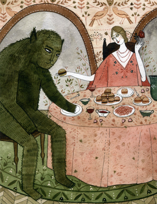 fairytalemood:  Fairytale Food by Lucie Cash, illustrated by Yelena Bryksenkova