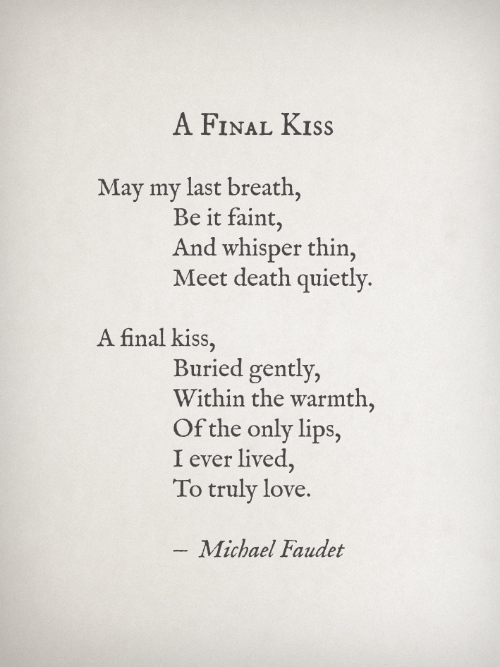 lovequotesrus:  A Final Kiss by Michael Faudet Follow him here