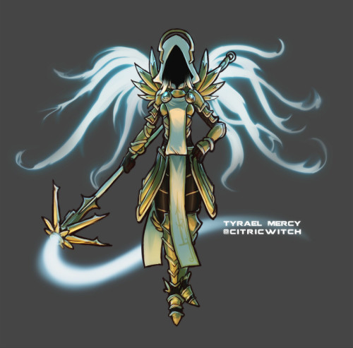 citricwitch:Tyrael Mercy!My friend gave me this idea for a skin. It was fun trying to combine the de