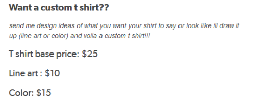 Custom shirt purchasing: Paypal Shop for finished products: StoreContact me: rundomo227@gmail.com