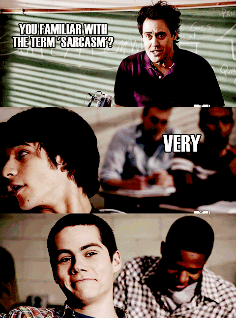 teenwolf-shewolf:  Sarcastic Stiles is my fav. 