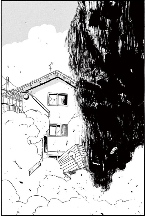 snubpollard:  You might remember Keigo Shinzo from this roundtable with Taiyō Matsumoto and Inio Asano which made the rounds a few weeks back; here he draws a pair of lovers fucking maniacally while Godzilla smashes their town. Note that this is *not*