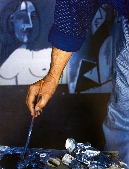 Picasso In His Studio  -   Alexander Liberman 1965 