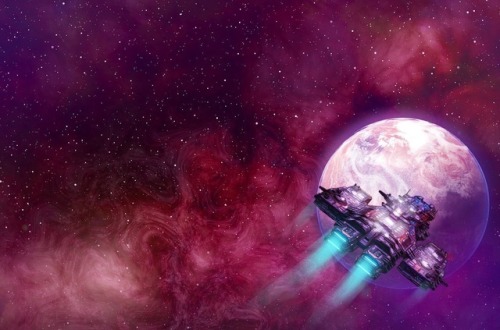 sciencefictionworld: Space opera book cover art by Dominika Waclawiak.